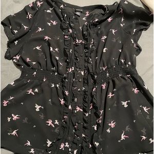 Torrid sheer babydoll blouse